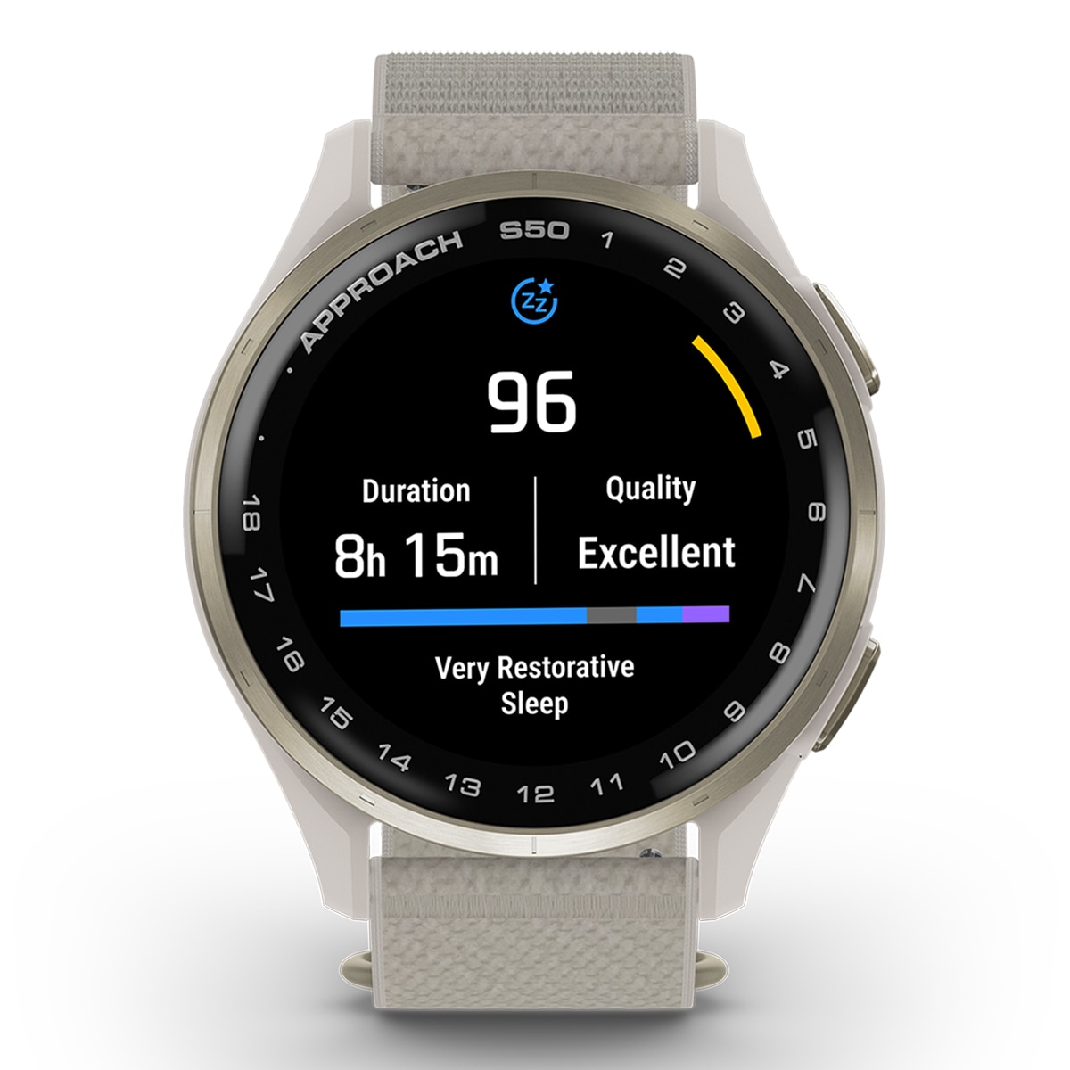 Relógio Smartwatch de Golf com GPS APPROACH S50 Ouro-4