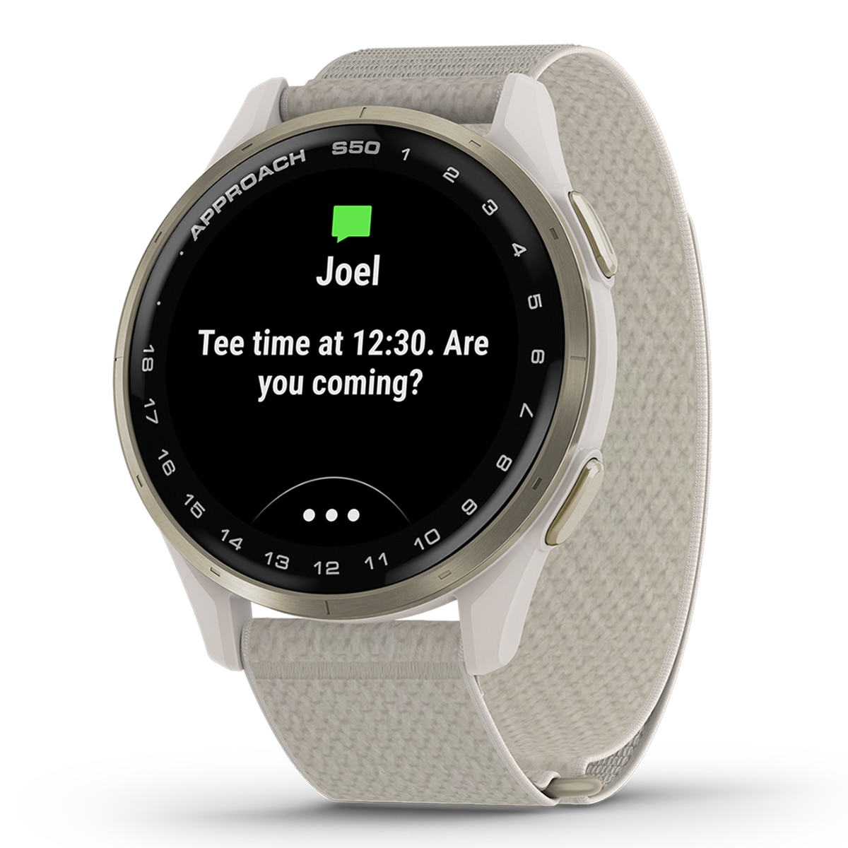 Relógio Smartwatch de Golf com GPS APPROACH S50 Ouro-6