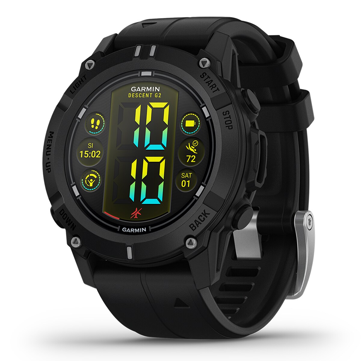 Smartwatch Descent G2 - Preto Preto-9