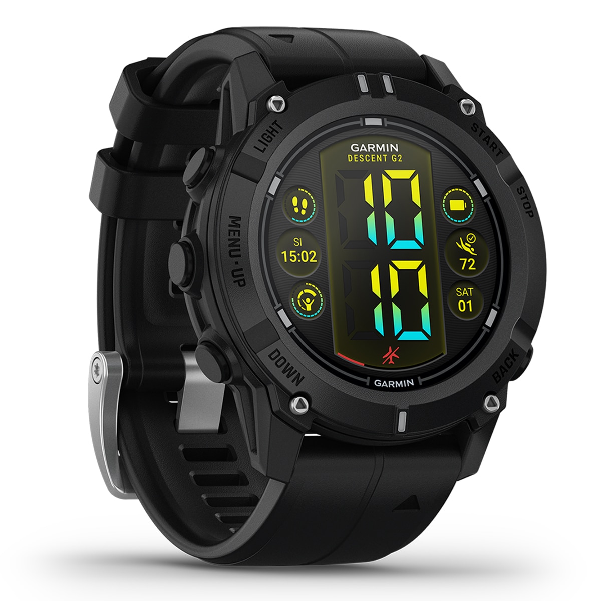 Smartwatch Descent G2 - Preto Preto-12