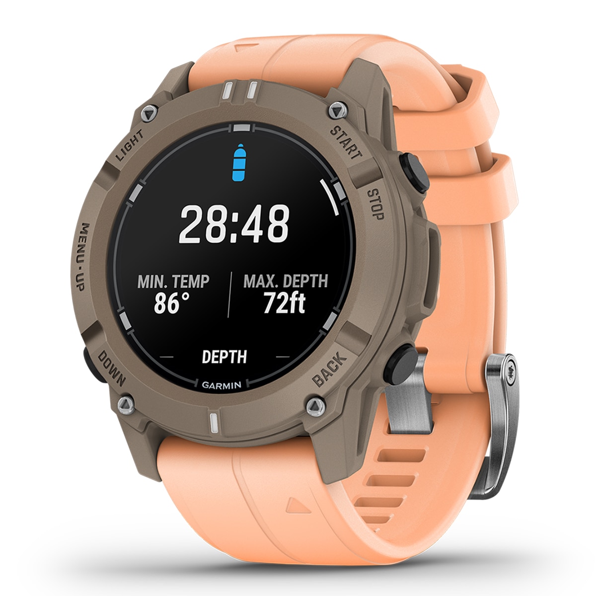 Relógio Smartwatch Descent G2 - Castanho Castanho / Rosa-7