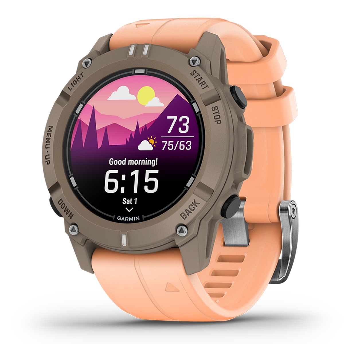 Relógio Smartwatch Descent G2 - Castanho Castanho / Rosa-8