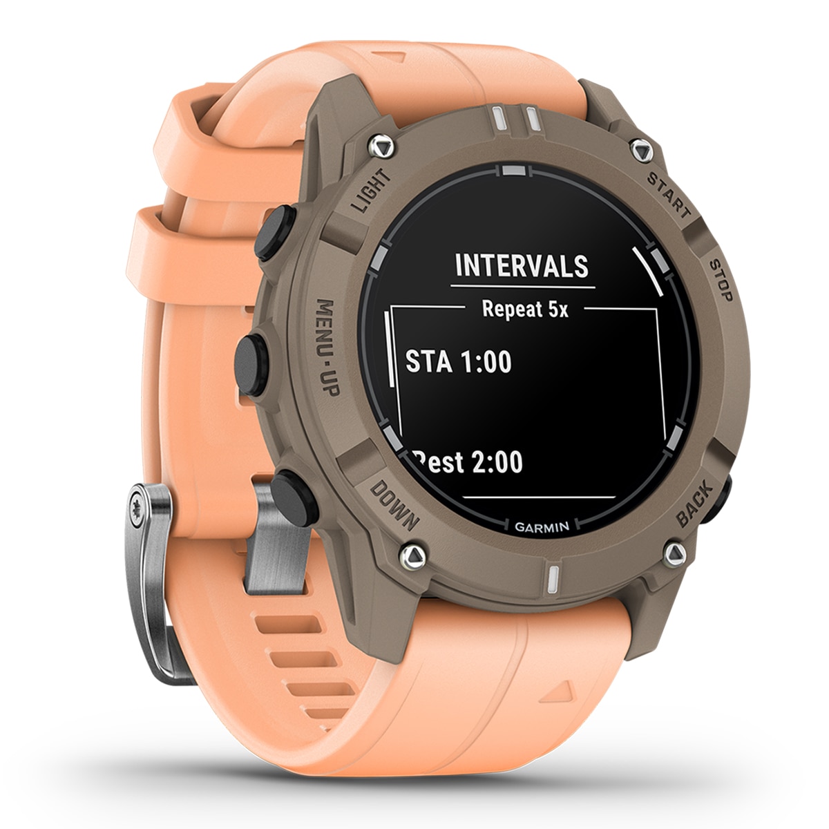 Relógio Smartwatch Descent G2 - Castanho Castanho / Rosa-9