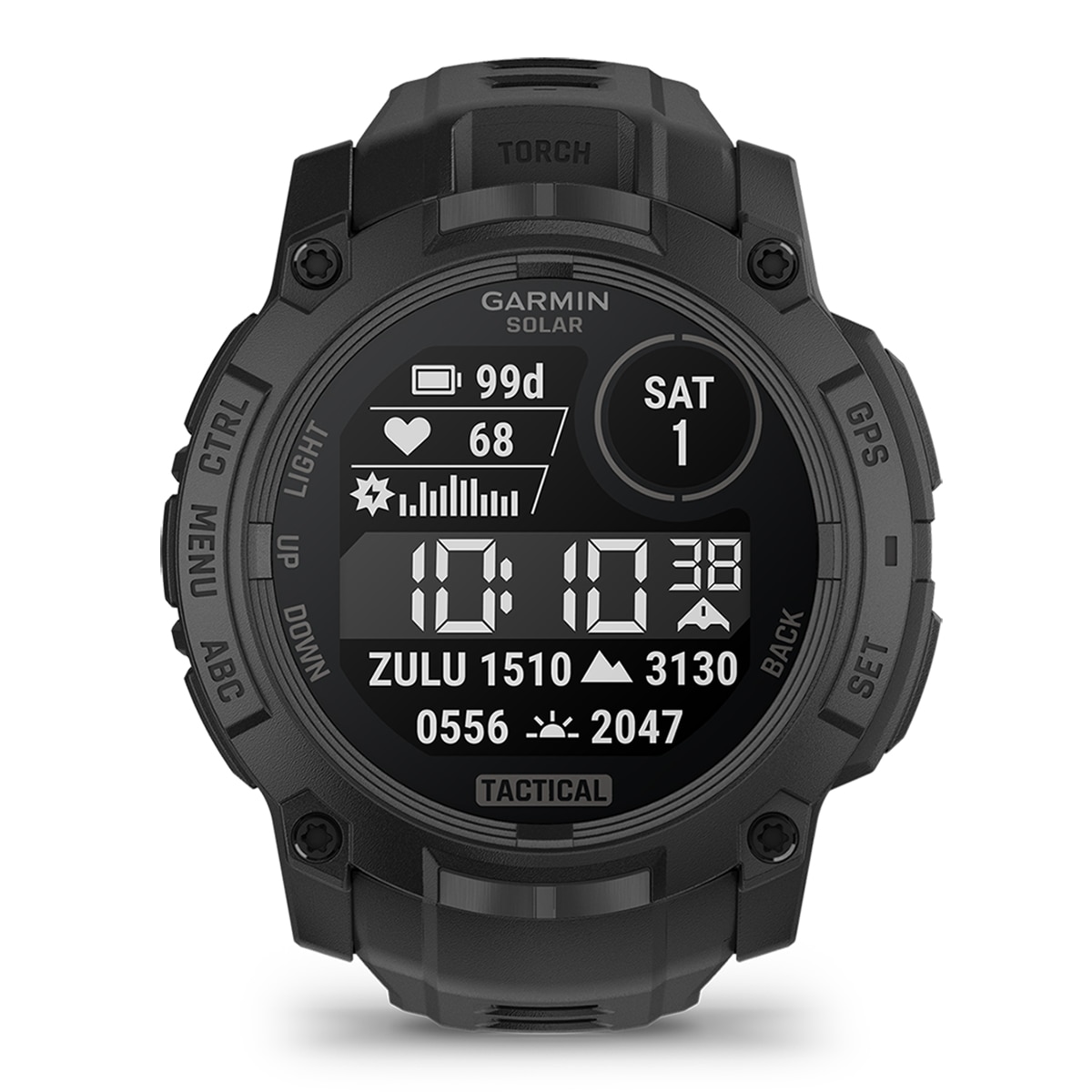 Relógio Smartwatch Unissexo Instinct 3-50 mm, Solar, Tactical Edition Preto / Cinzento-4