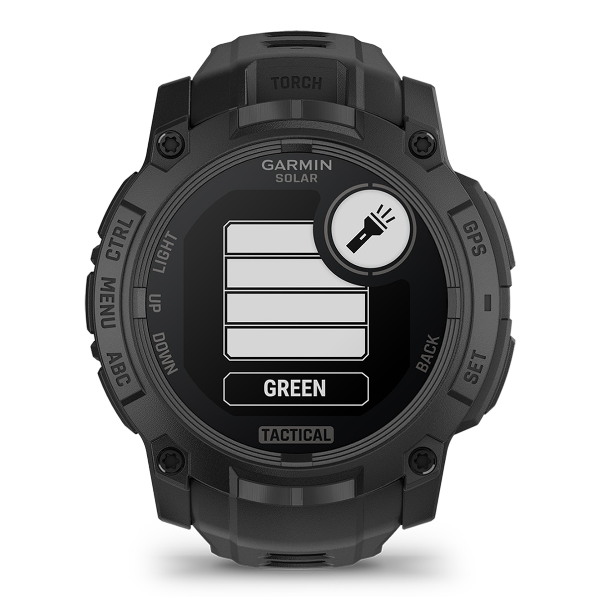 Relógio Smartwatch Unissexo Instinct 3-50 mm, Solar, Tactical Edition Preto / Cinzento-5