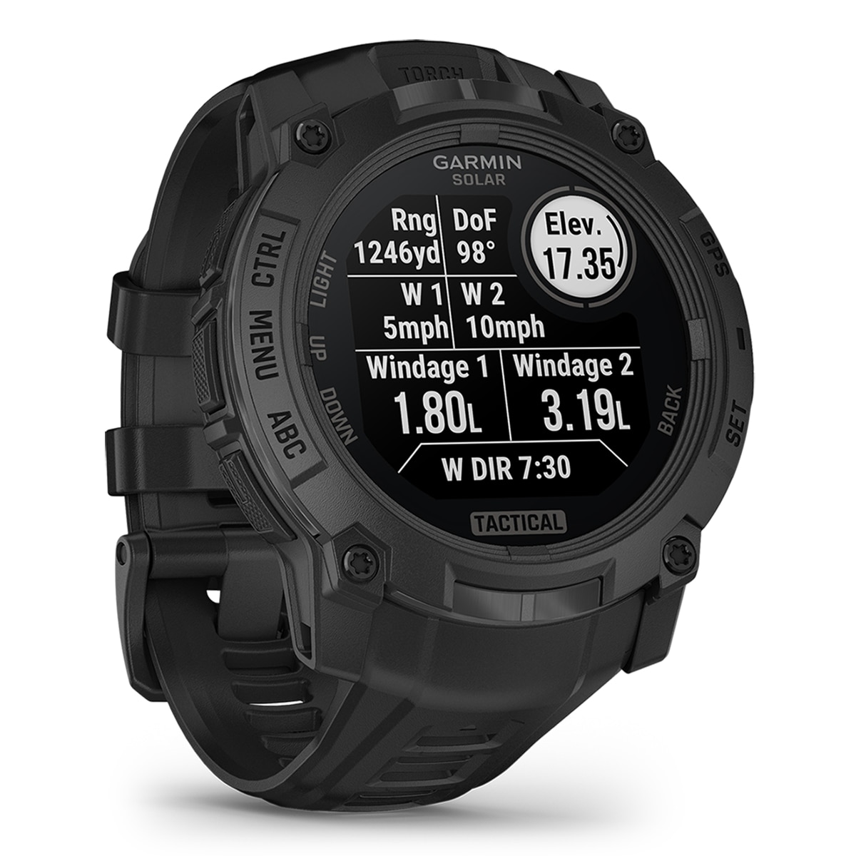 Relógio Smartwatch Unissexo Instinct 3-50 mm, Solar, Tactical Edition Preto / Cinzento-9