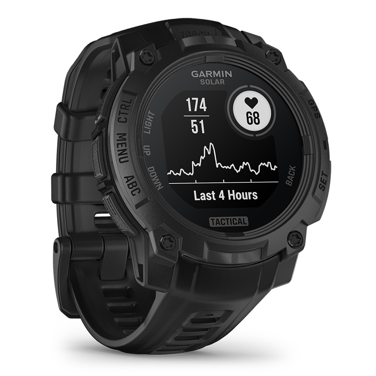 Relógio Smartwatch Unissexo Instinct 3-45 mm, Solar, Tactical Edition Preto / Cinzento-2