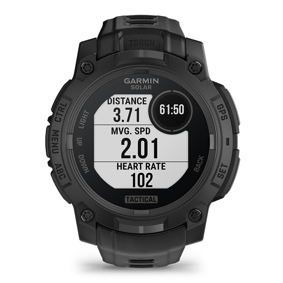 Relógio Smartwatch Unissexo Instinct 3-45 mm, Solar, Tactical Edition Preto / Cinzento-5