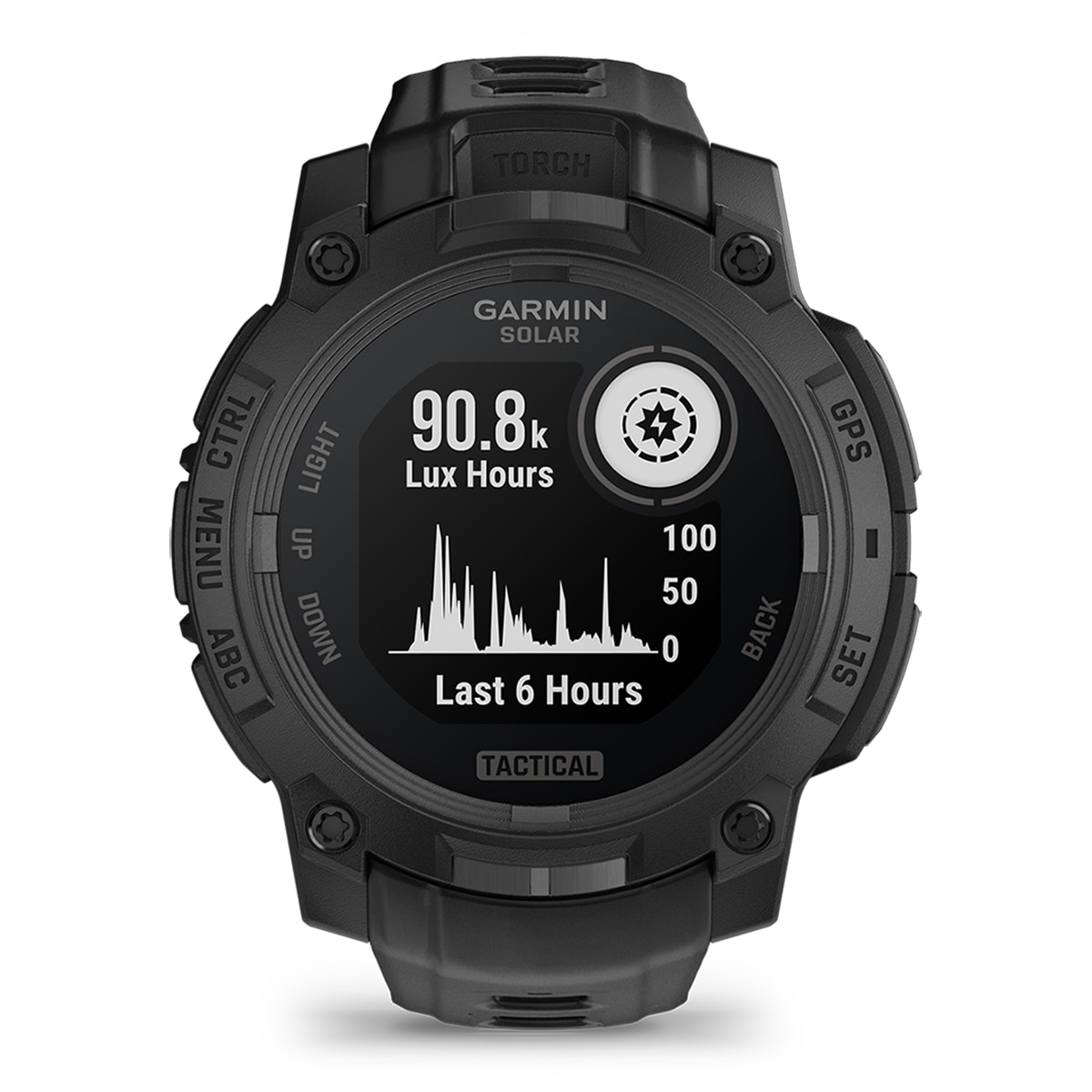 Relógio Smartwatch Unissexo Instinct 3-45 mm, Solar, Tactical Edition Preto / Cinzento-6