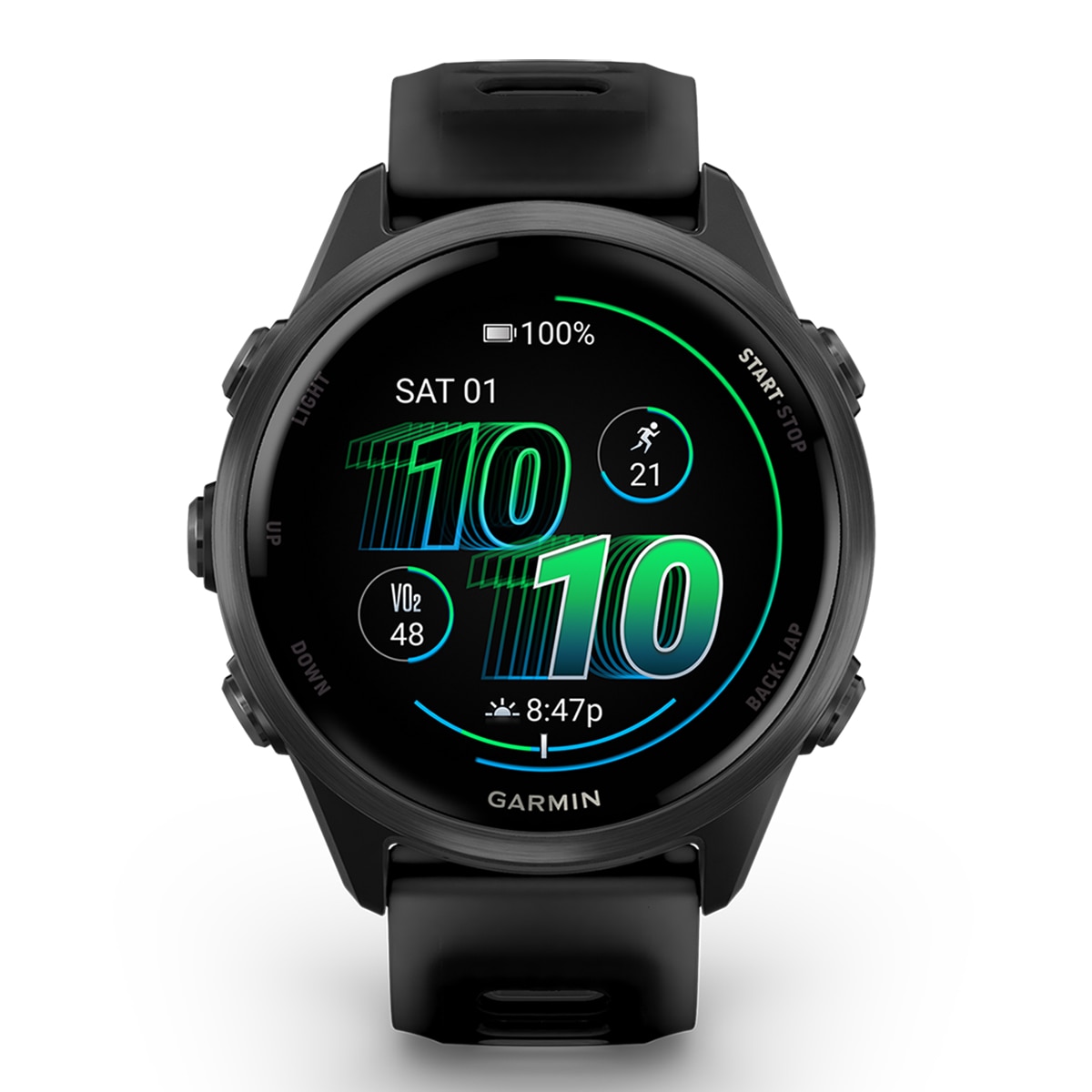 Relógio Smartwatch Unissexo Forerunner 570 42 mm - Preto Preto-8