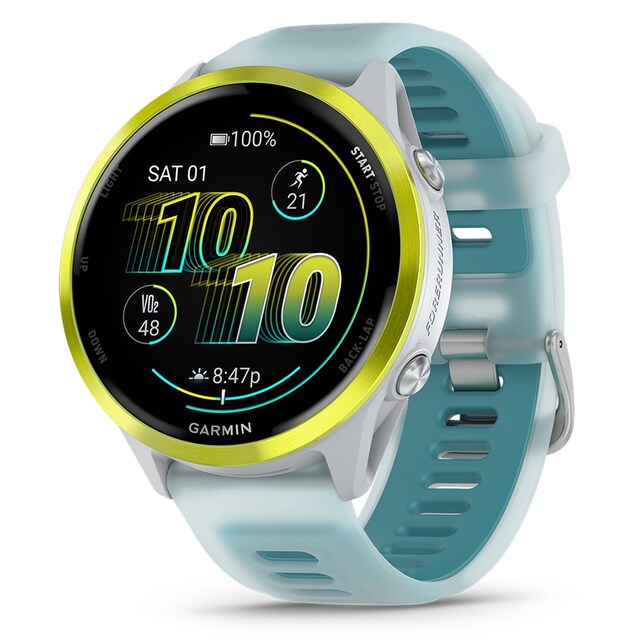 Imagen 0 de Reloj smartwatch unisex Forerunner 570 47mm Blanco/Amarillo Garmin