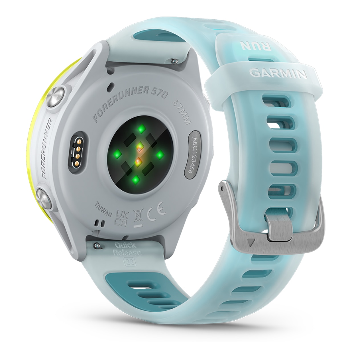 Relógio Smartwatch Unissexo Forerunner 570 47 mm - Branco/Amarelo Branco/Amarelo-4
