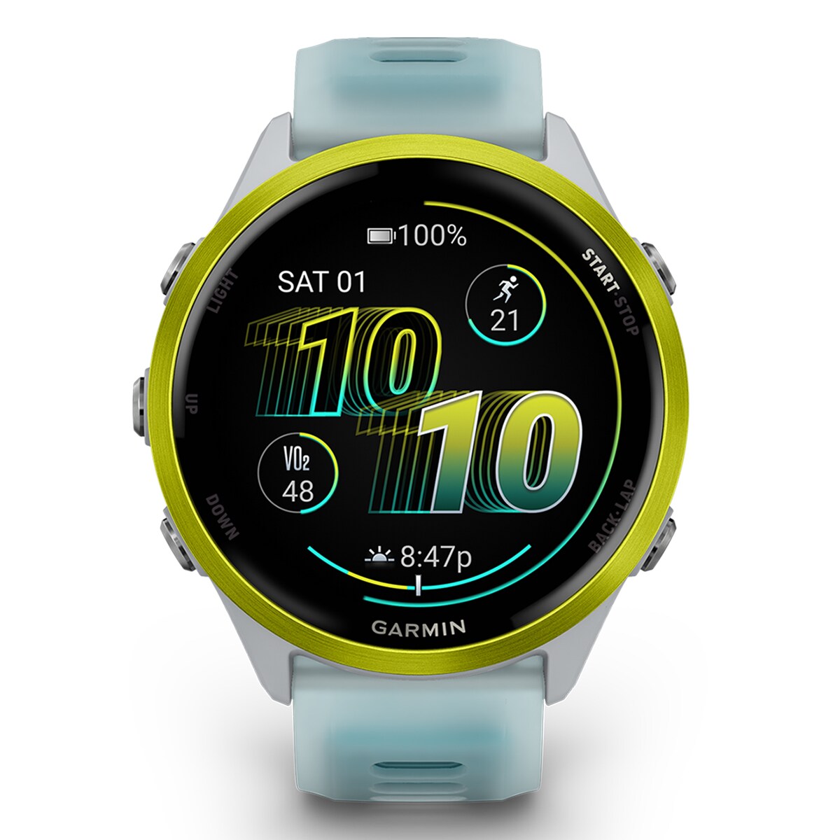 Relógio Smartwatch Unissexo Forerunner 570 47 mm - Branco/Amarelo Branco/Amarelo-6