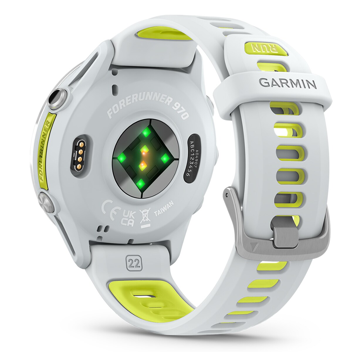 Relógio Smartwatch Unissexo Forerunner® 970 - Branco/Amarelo Branco/Amarelo-4