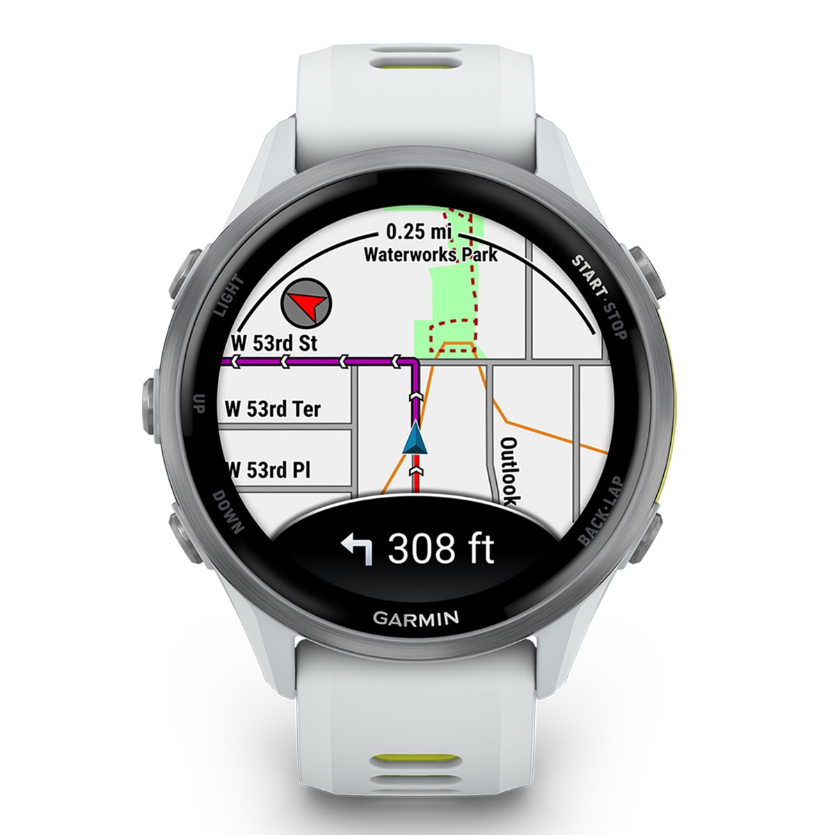 Relógio Smartwatch Unissexo Forerunner® 970 - Branco/Amarelo Branco/Amarelo-9