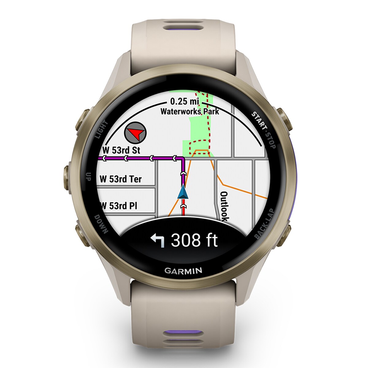 Relógio Smartwatch Unissexo Forerunner® 970 - Cinzento/Lilás Lilás-8
