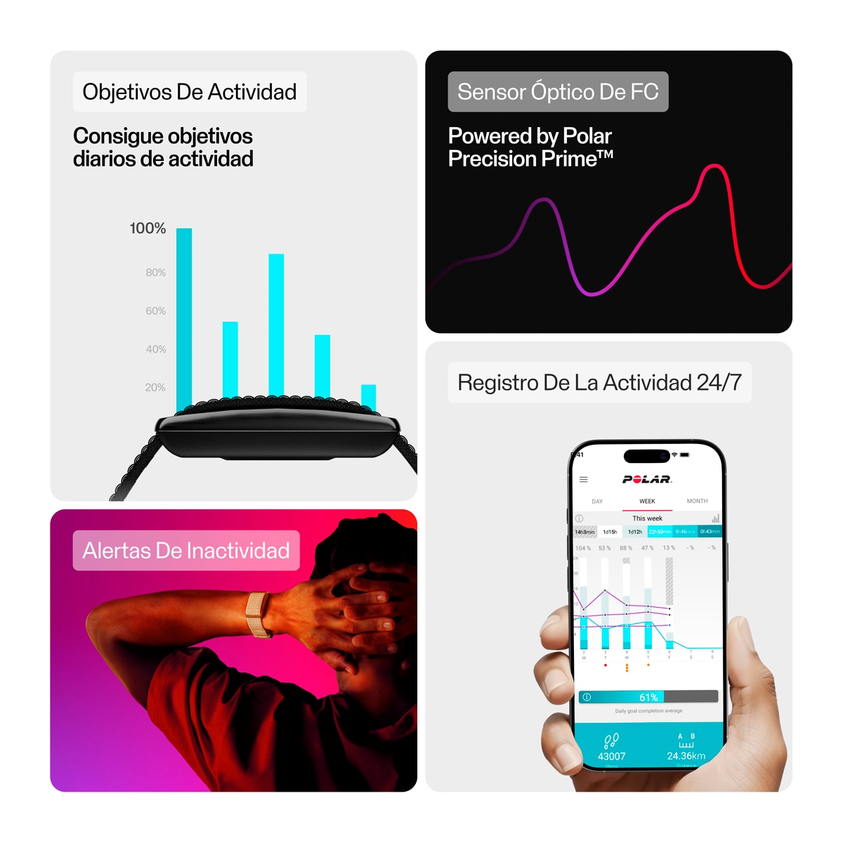 Pulseira de Atividade Loop S-L Preto-4