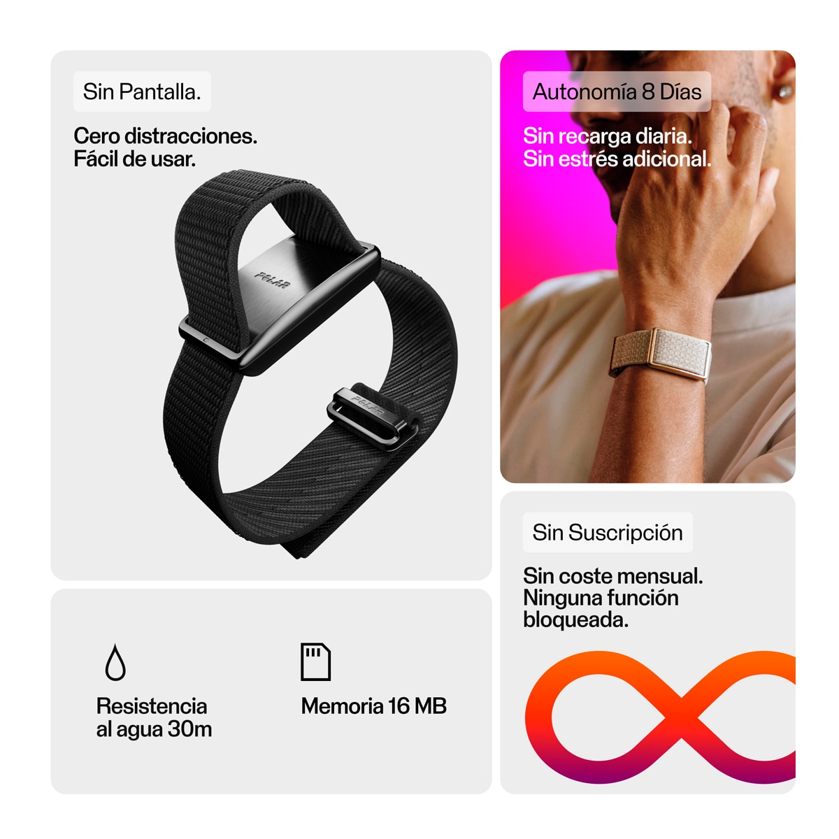 Pulseira de Atividade Loop S-L Preto-8