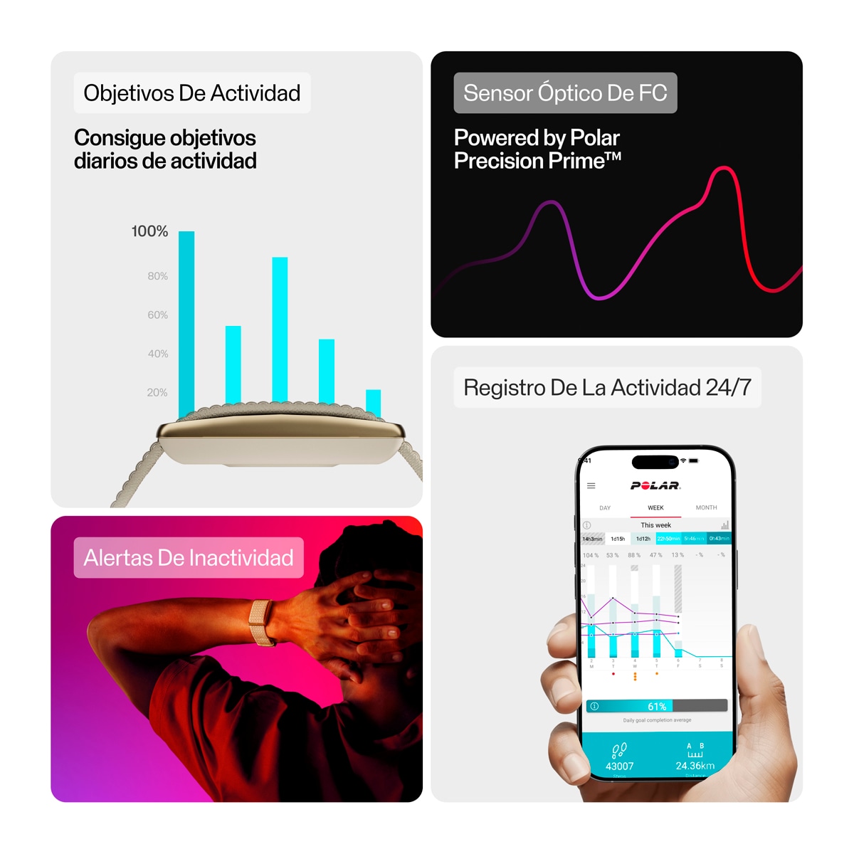 Pulseira de Atividade Loop S-L Branco-4