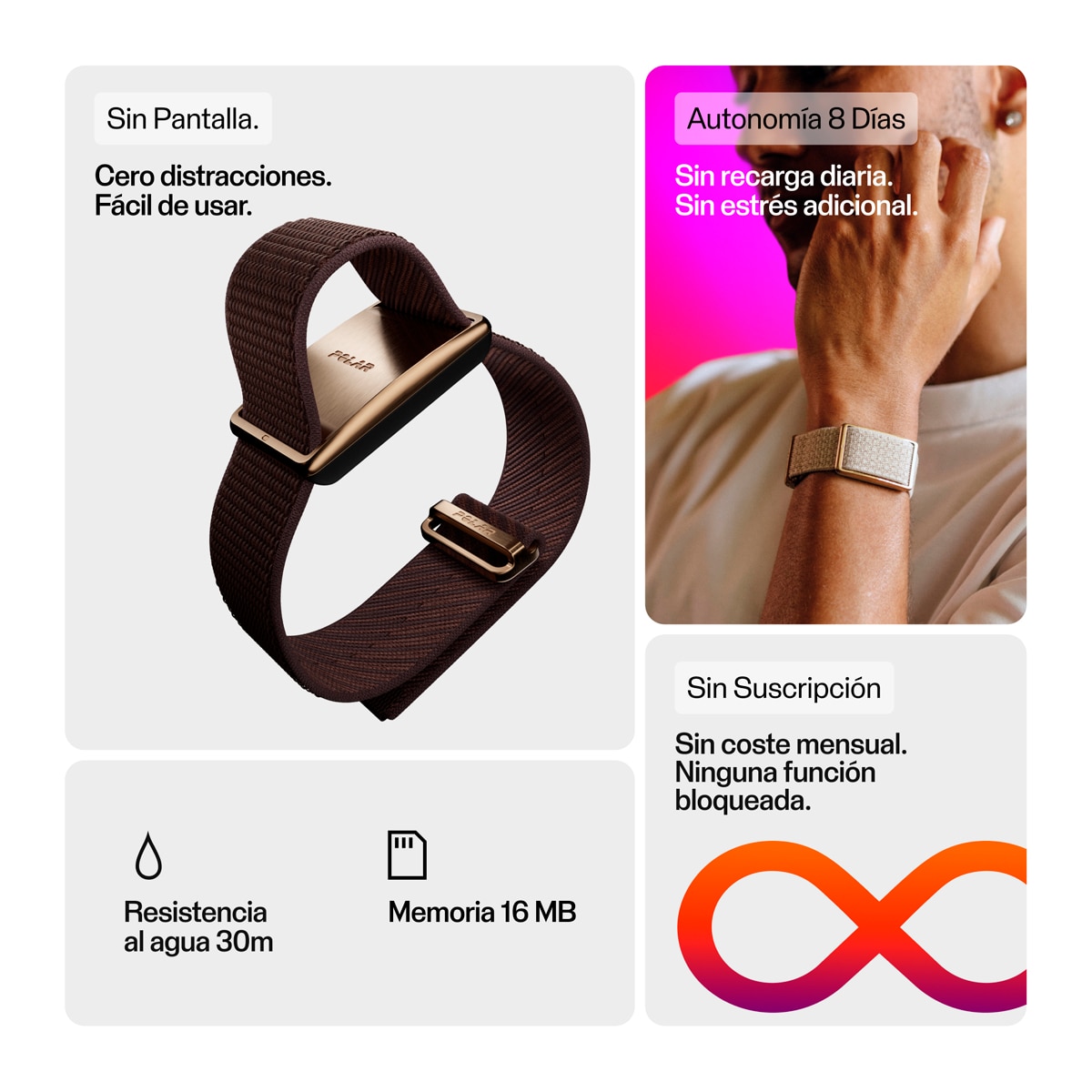 Pulseira de Atividade Loop S-L Branco-8