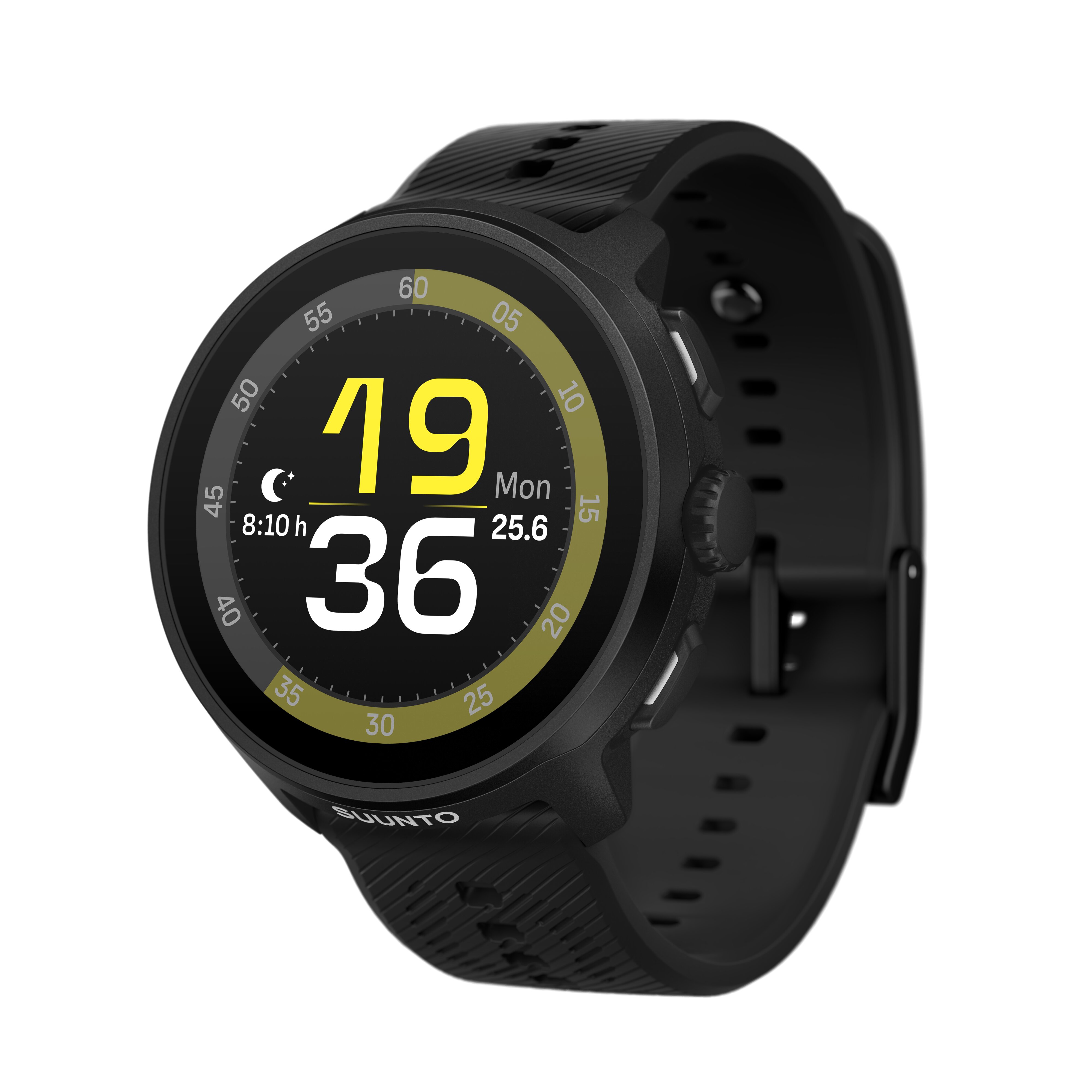 Relógio Desportivo Run com Correia de Silicone Preto-1