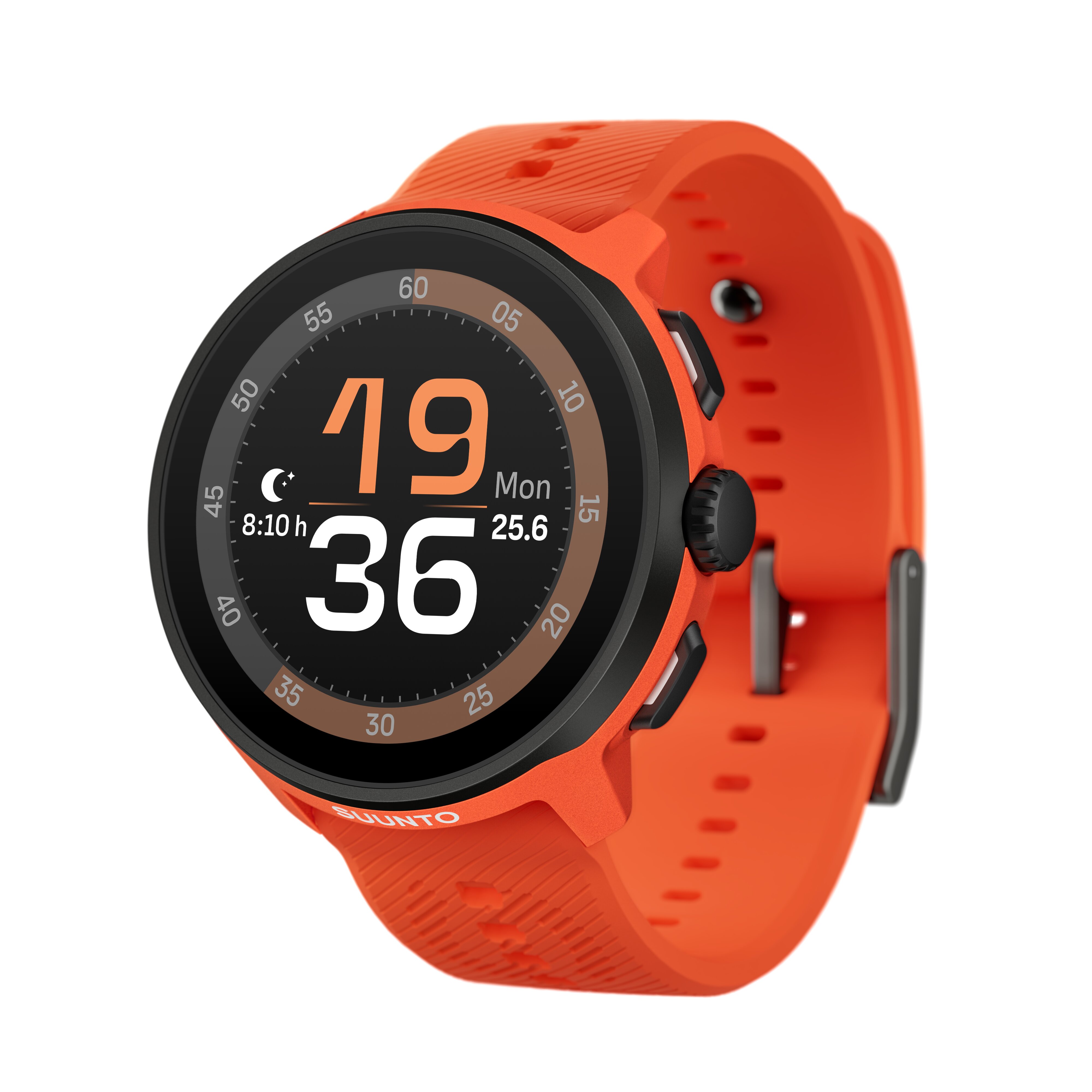 Relógio Desportivo Run com Correia de Silicone Laranja-1