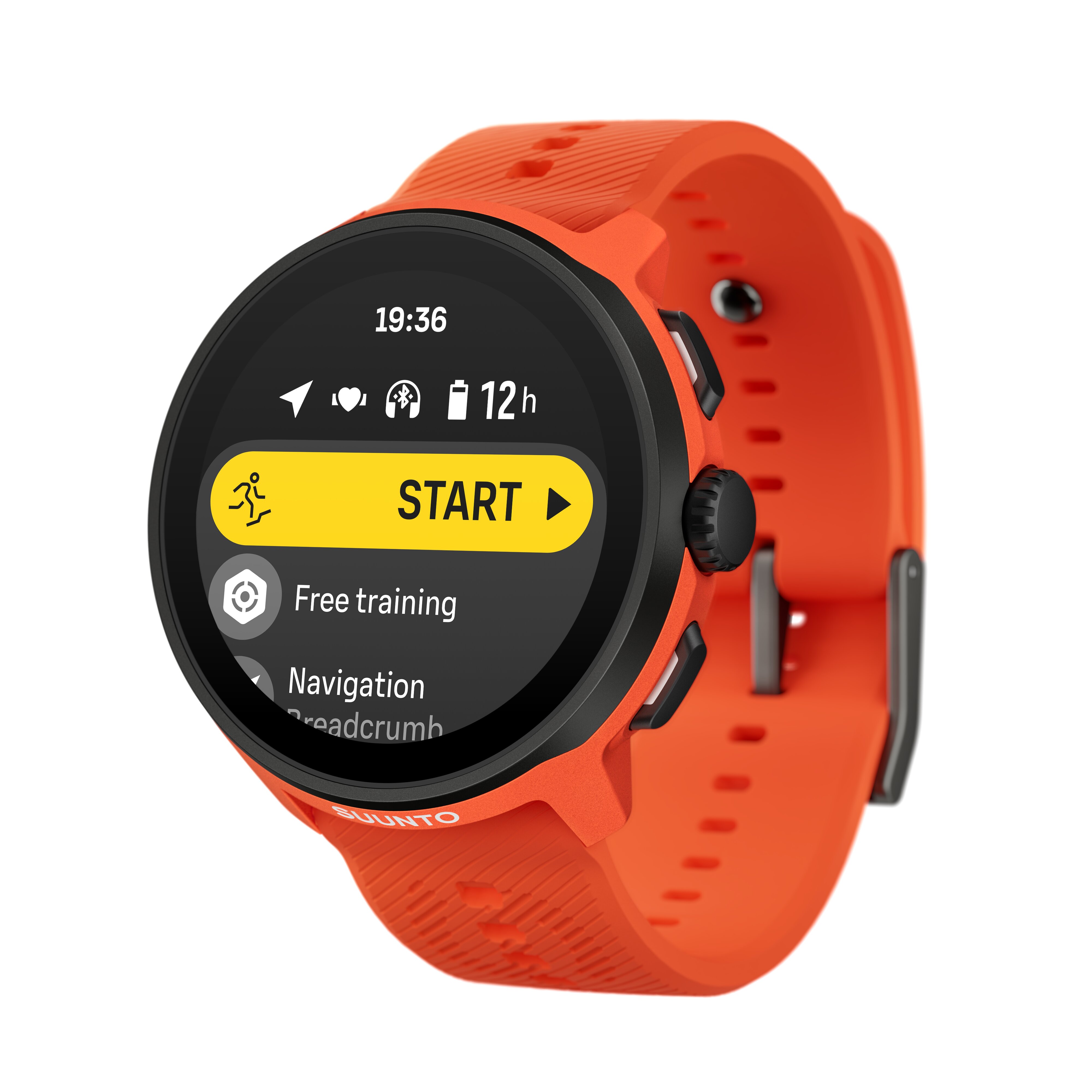 Relógio Desportivo Run com Correia de Silicone Laranja-3