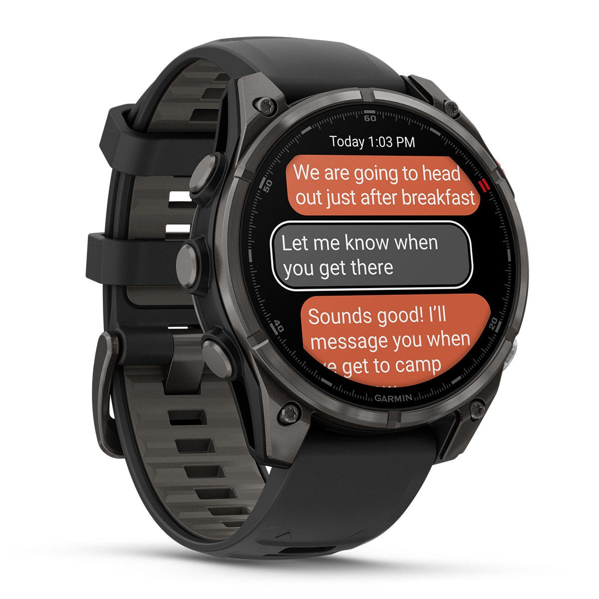 Relógio Smartwatch Fenix 8 Pro LTE 47mm Zafiro Amoled Titânio Preto-3