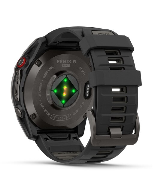 Relógio Smartwatch Fenix 8 Pro LTE 51mm Zafiro Amoled Titânio Preto-5