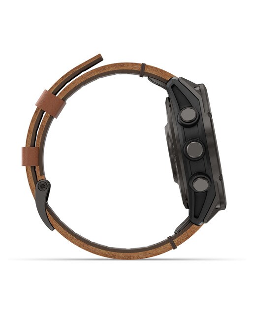 Relógio Smartwatch Fenix 8 Pro LTE 47mm Zafiro Amoled Correia em Pele Titânio Preto-4