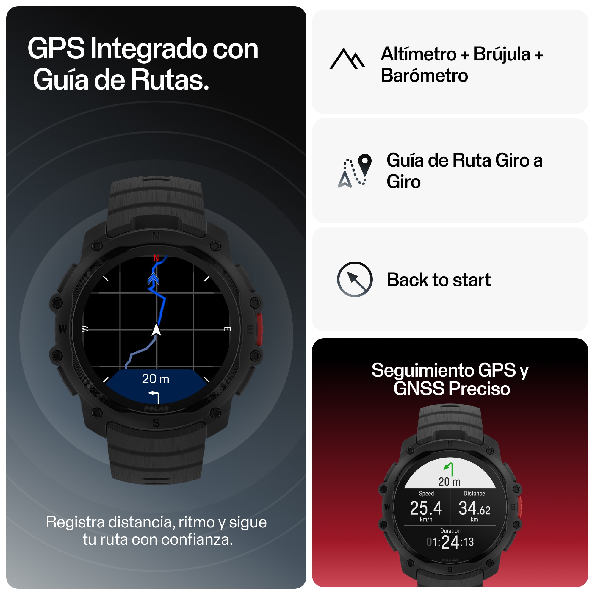 Reloj Deportivo Street X Polar - Negro Negro-6