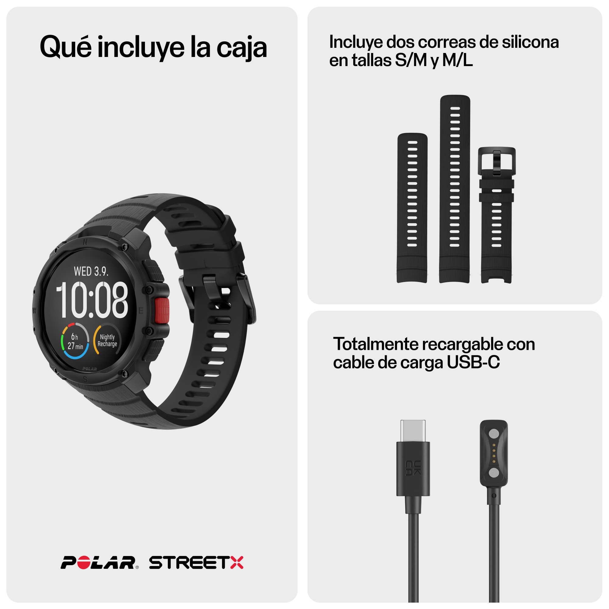 Reloj Deportivo Street X Polar - Negro Negro-13