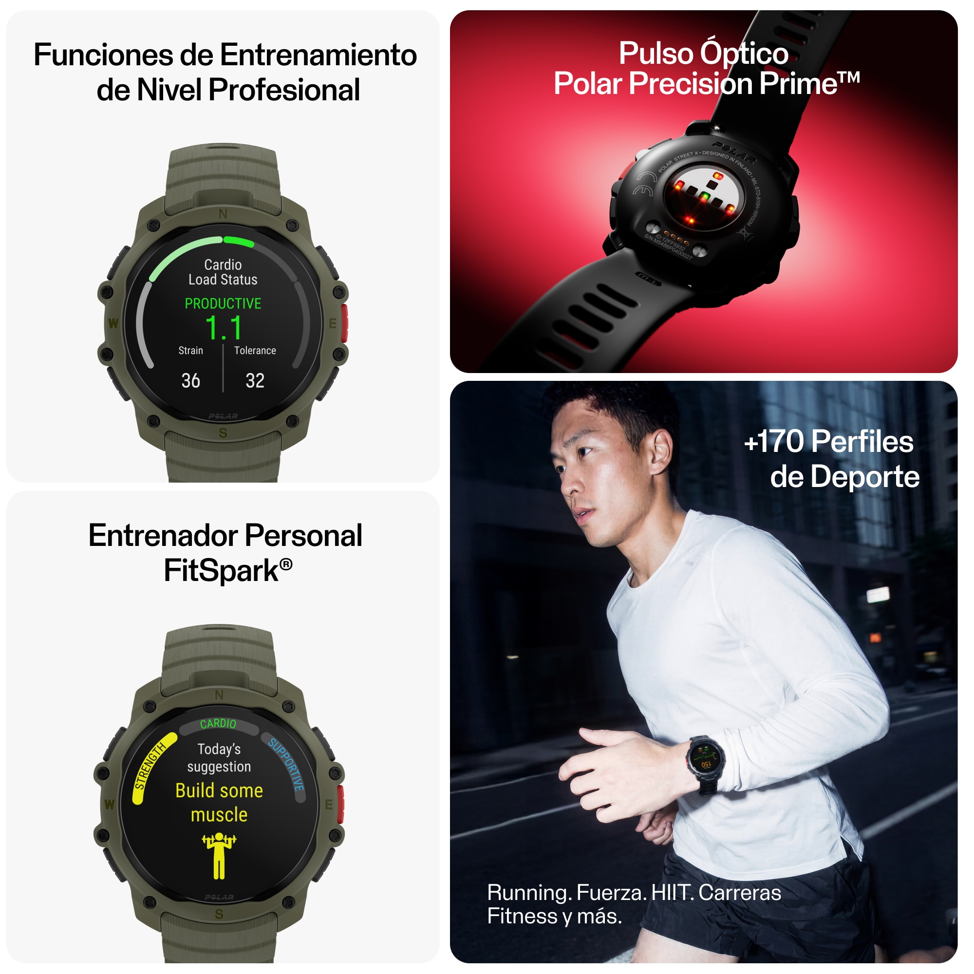 Reloj Deportivo Street X Polar - Verde Verde-5