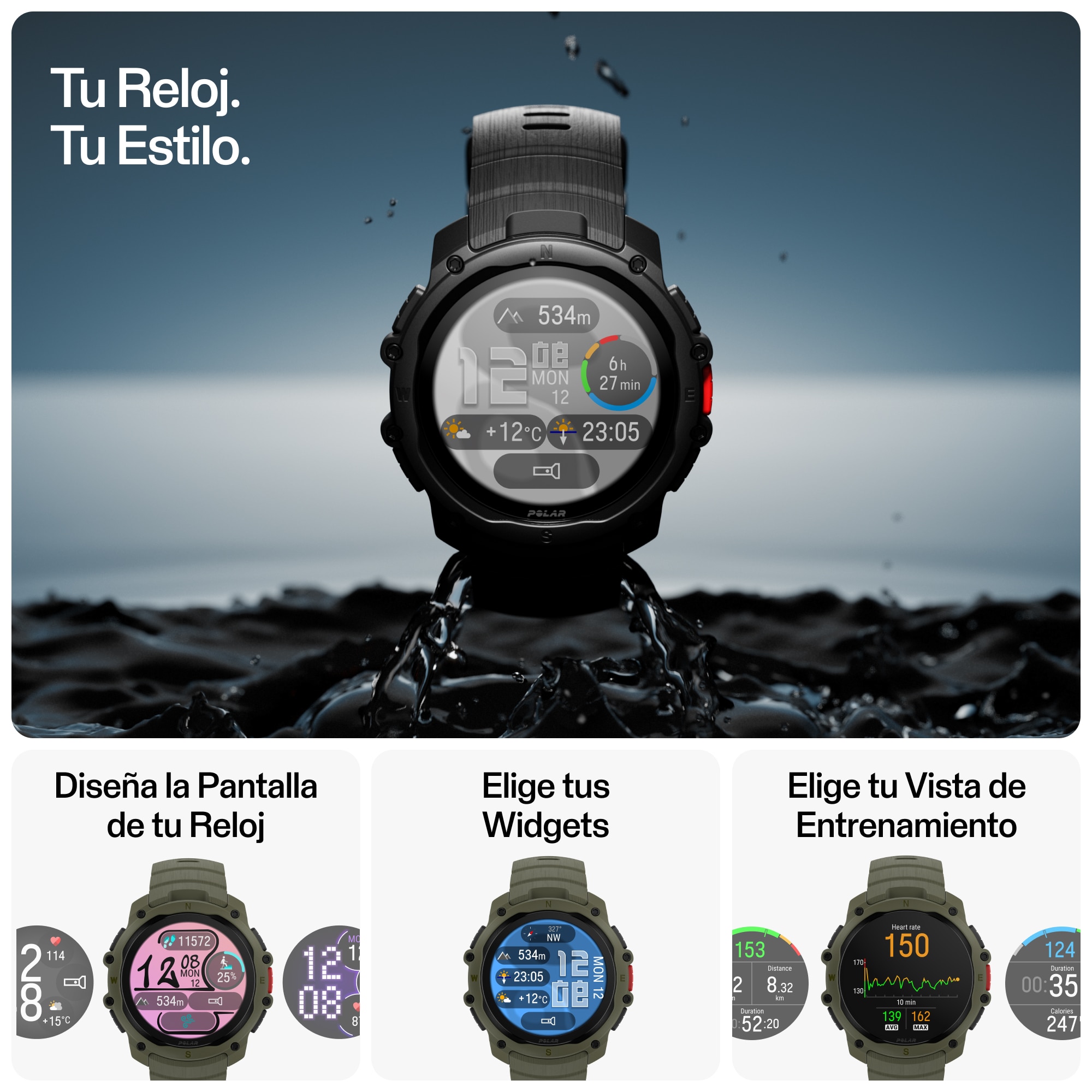 Reloj Deportivo Street X Polar - Verde Verde-9