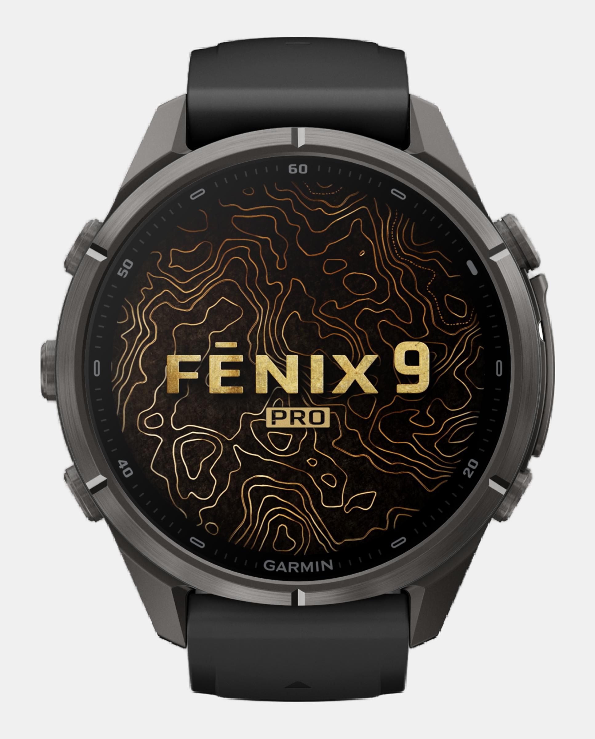 Reloj Smartwach Fénix 9 Pro – Inreach, 43 Mm Garmin Caja De Titanio Con Recubrimiento Dlc Gris Carbón Con Correa De Silicona Negra - Negro Negro-7