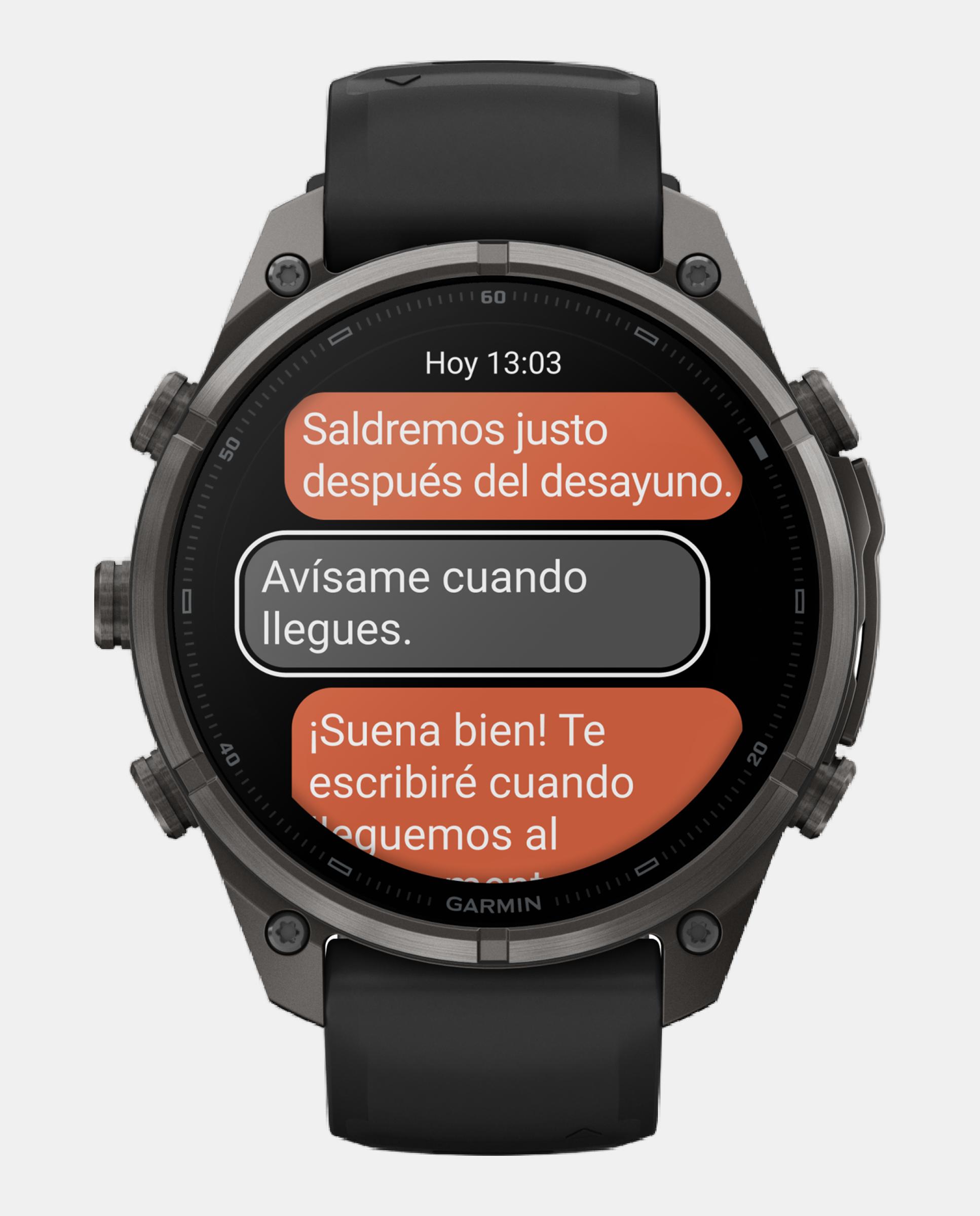 Relógio Smartwach Fénix 9 Pro - Inreach, 47 Mm Caixa de Titânio com Revestimento Dlc Cinzento Carvão com Bracelete de Silicone Preta Preto-7