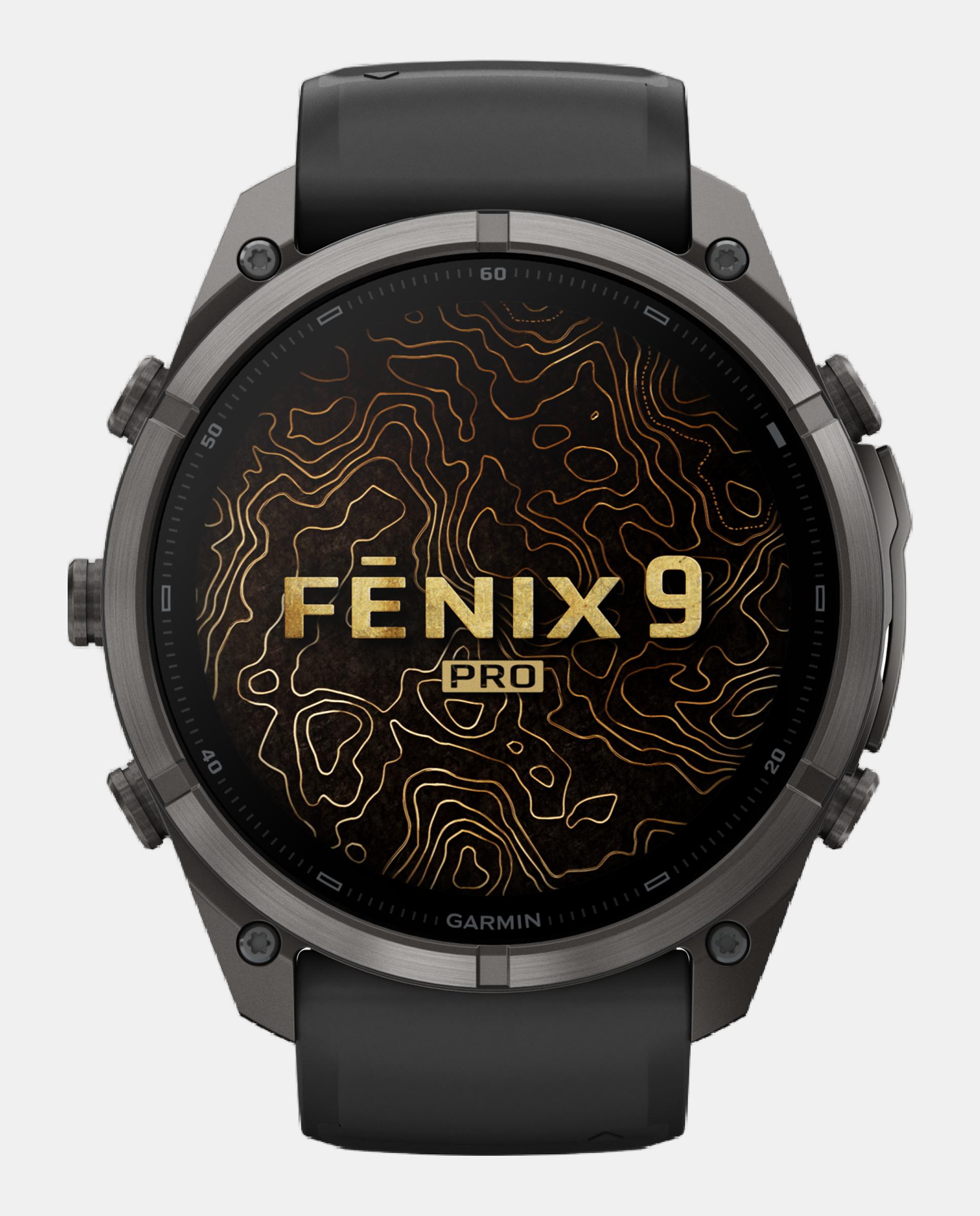 Reloj Smartwach Fénix 9 Pro – 51 Mm Garmin Caja De Titanio Con Recubrimiento Dlc Gris Carbón Con Correa De Silicona Negra - Negro Negro-2
