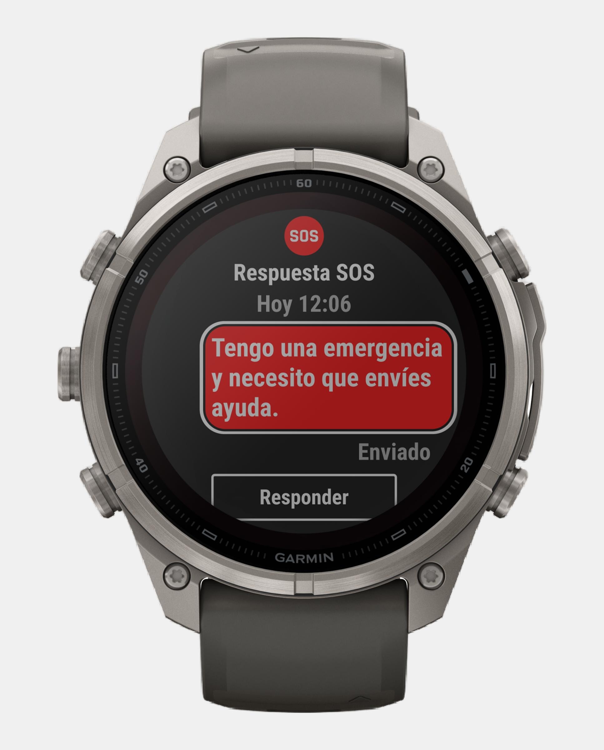 Relógio Smartwach Fénix 9 Pro - Inreach, Solar, 47 Mm Caixa de Titânio com Bracelete de Silicone Cinzenta Cinzento-7