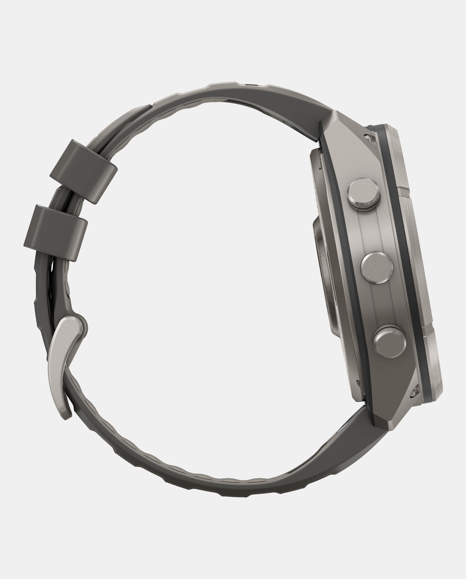 Relógio Smartwach Fénix 9 Pro - Inreach, Solar, 51 Mm Caixa de Titânio com Bracelete de Silicone Cinzenta Cinzento-6