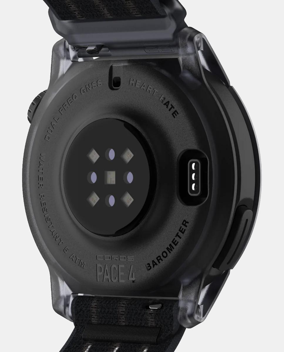 Relógio GPS Pace 4 Nylon Crystal  Black Coros Preto-2