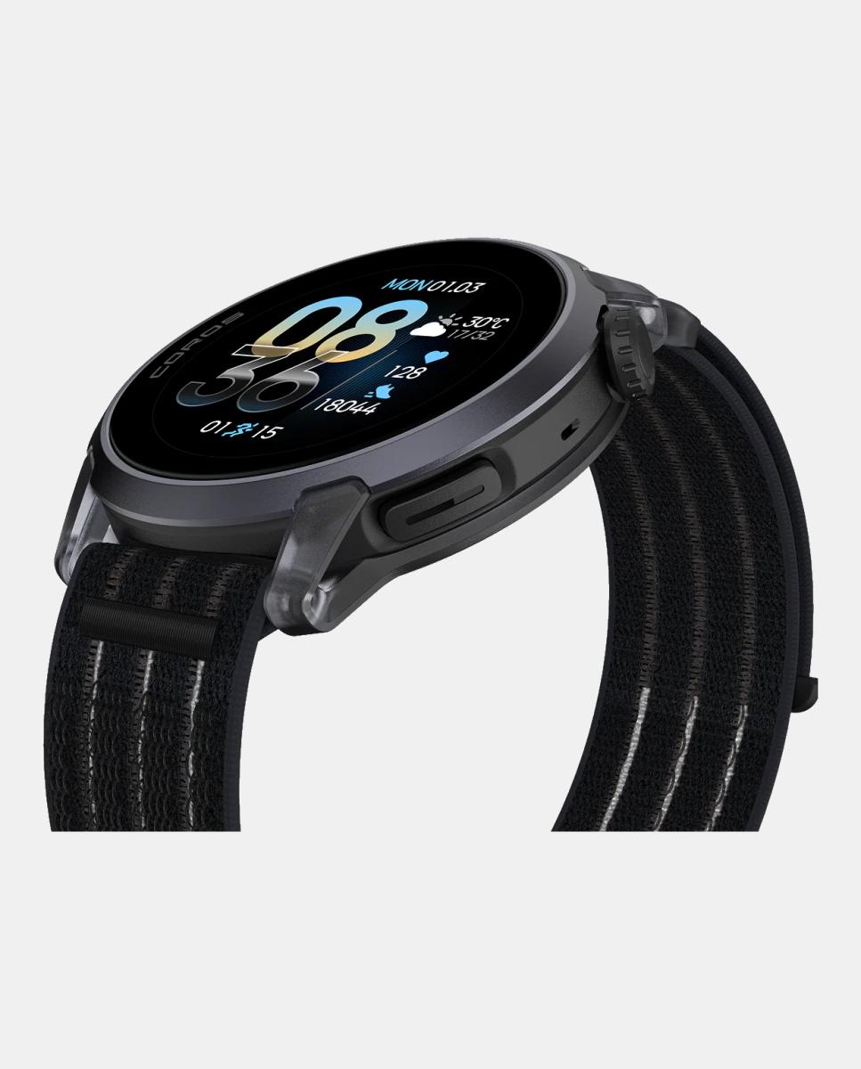 Relógio GPS Pace 4 Nylon Crystal  Black Coros Preto-3