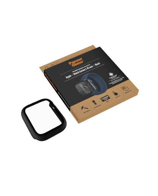 Protetor de Vidro Temperado Full Body para Apple Watch 7 - 45 mm Preto-6