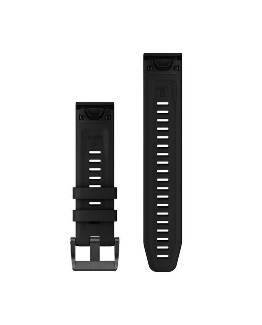 Correia QuickFit 22 mm de Silicone para Descent G1 Garmin Preto-2