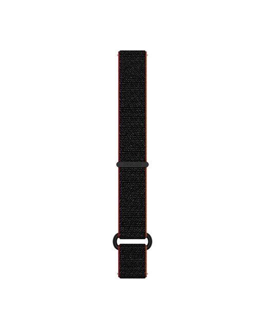Correia de Relógio de Nylon 20 mm Polar Preto / Vermelho-1
