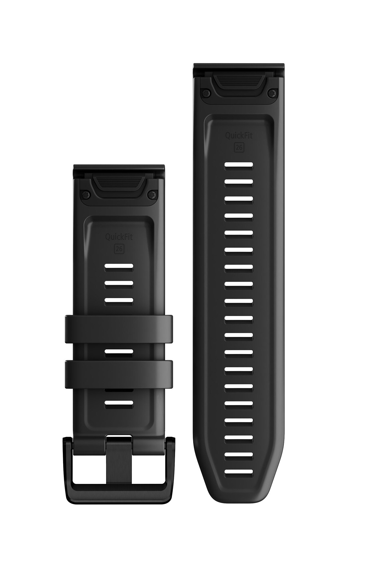 Correia de Relógio QuickFit Silicone - 26mm Preto-1