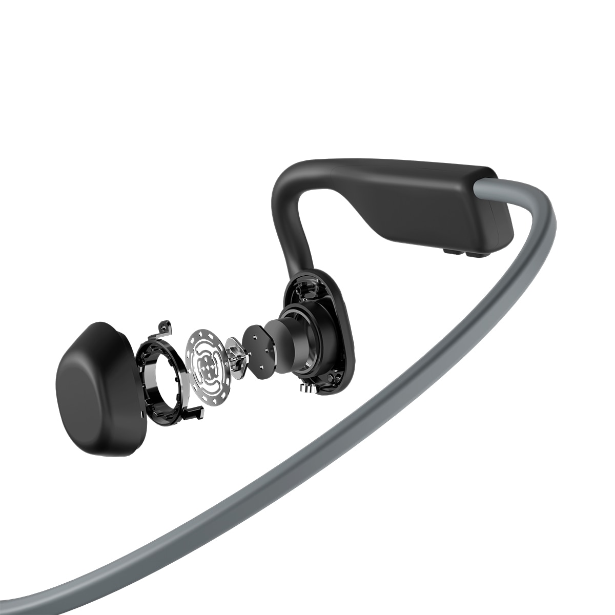 Auriculares deportivos de conducción ósea inalámbricos OpenMove Shokz - Gris Gris-6