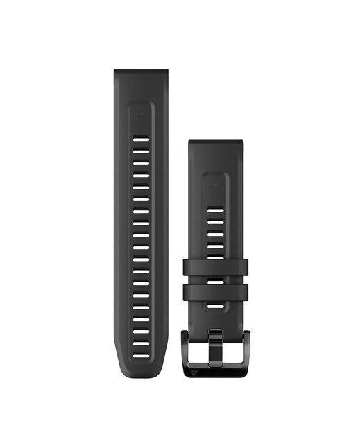 Correia de Relógio QuickFit Silicone - 22mm Preto-1