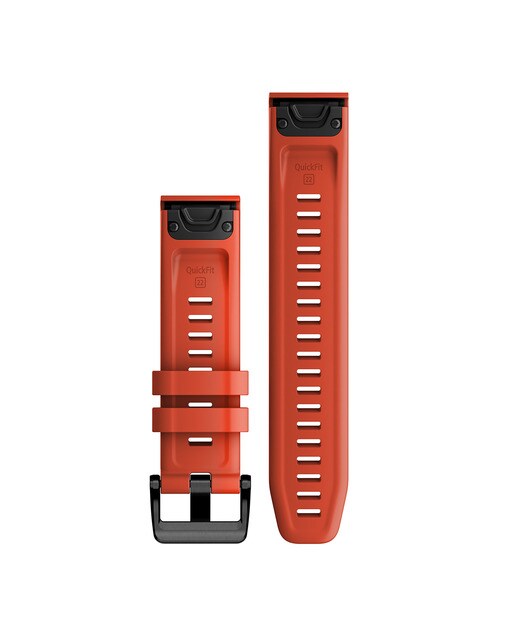 Correia de Relógio QuickFit Silicone - 22mm Vermelho-2
