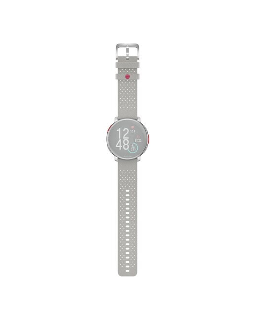 Correia para Relógio Vantage V3 Silicone -22 mm - Tamanho S-L Cinzento / Laranja-3