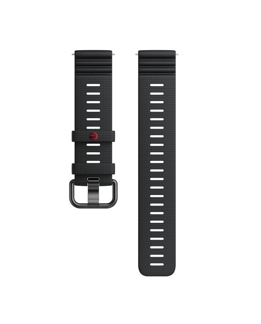 Correia de Silicone para Relógio Tamanho S-L - 22 mm Preto / Cinzento-1
